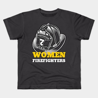 WOMEN FIREFIGHTERS Kids T-Shirt